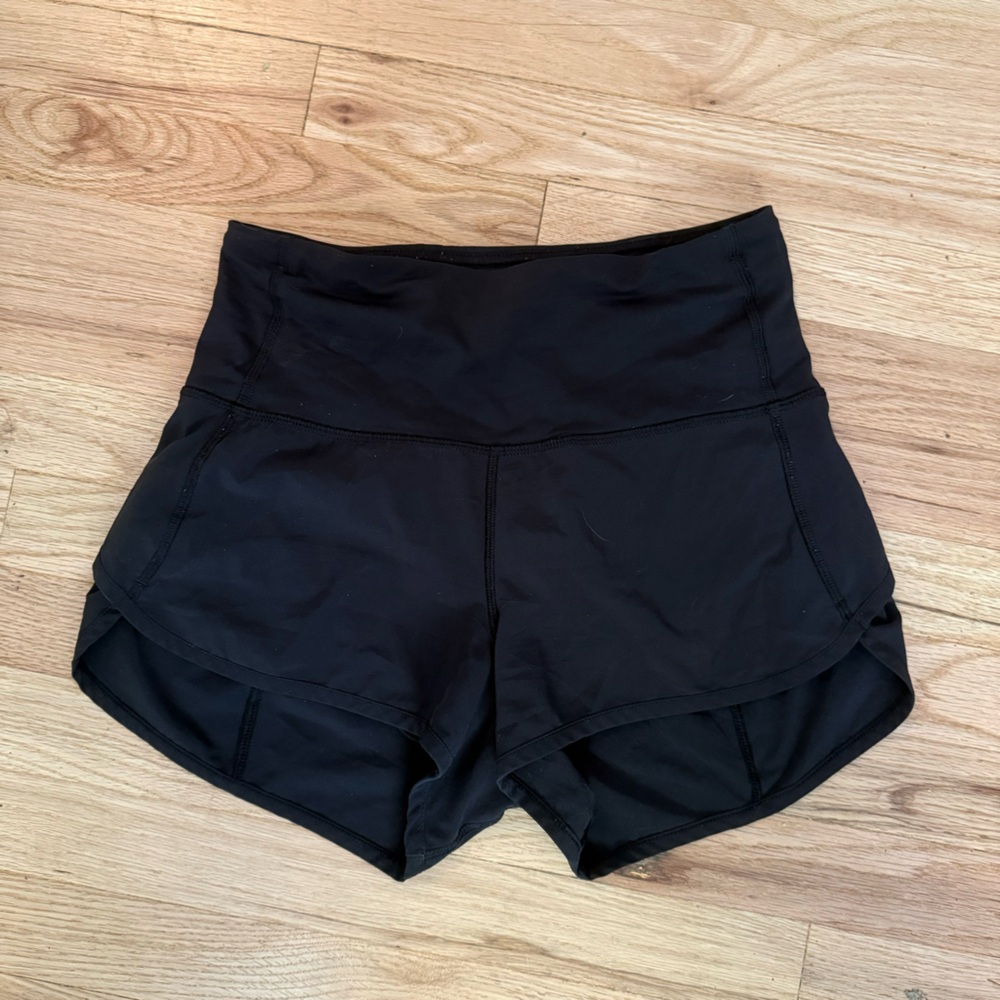 lululemon high rise speed up shorts